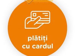 Semn portocaliu plati cu cardul